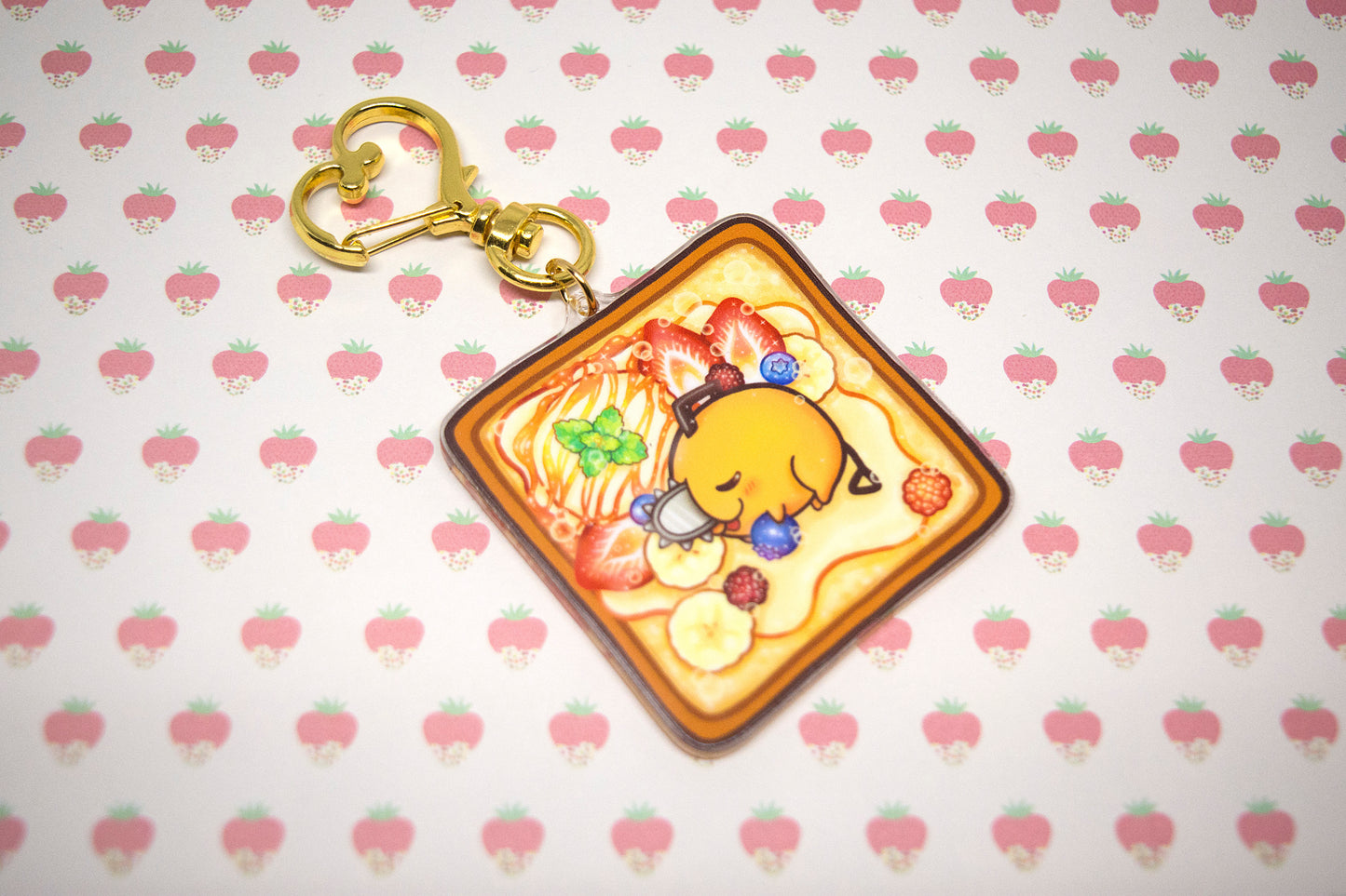 Pochi Toast Charm Keychain