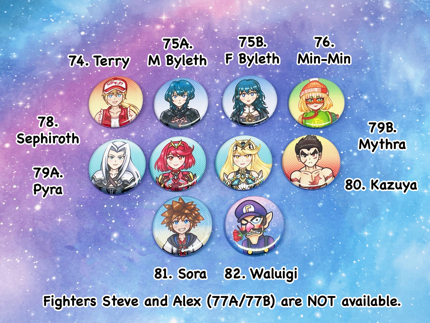 SSBU 1.25 Inch Button Set